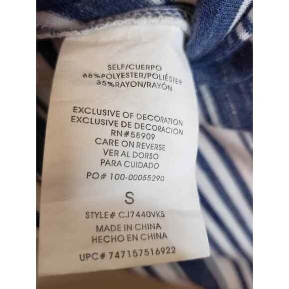 Copper Key Striped Overalls Jumpsuit - small - Picture 4 of 12